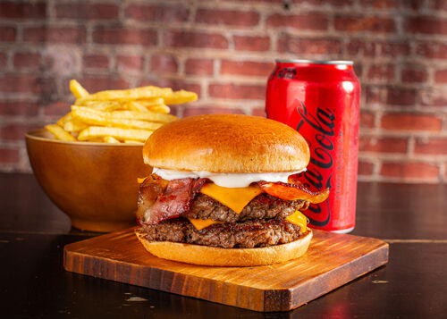 Combo Duplo Burguer Cheddar Bacon